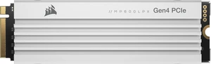 Corsair MP600 PRO LPX 1TB M.2 NVMe PCIe x4 Gen4 SSD - Optimised for PS5 (Up to 7,100MB/sec Sequential Read & 5,800MB/sec Sequential Write Speeds, High-Speed Interface, Compact Form Factor) White Corsair MP600 PRO LPX 1TB M.2 NVMe PCIe x4 Gen4 SSD - Optimised for PS5 (Up to 7,100MB/sec Sequential Read & 5,800MB/sec Sequential Write Speeds, High-Speed Interface, Compact Form Factor) White