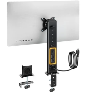 monTEK Powered Single Monitor Stand for 17-32", Clamp/Grommet monTEK Powered Single Monitor Stand for 17-32", Clamp/Grommet