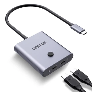 Unitek 20Gbps Bi-Directional USB C Switch 2 Computers,8K@60Hz Display Unitek 20Gbps Bi-Directional USB C Switch 2 Computers,8K@60Hz Display