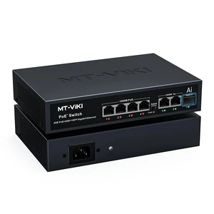 MT-VIKI Gigabit PoE Switch, 7-Port IEEE 802.3at/af Unmanaged Network Switch MT-VIKI Gigabit PoE Switch, 7-Port IEEE 802.3at/af Unmanaged Network Switch
