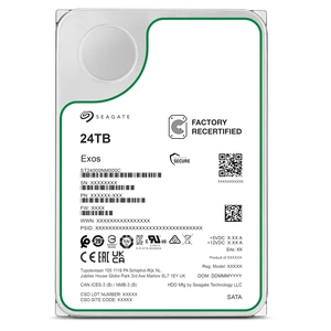 Seagate Exos X24 ST24000NM000C 24TB 7200RPM SATA 6Gb/s 512MB Cache CMR 3.5-Inch Enterprise Hard Drive Seagate Exos X24 ST24000NM000C 24TB 7200RPM SATA 6Gb/s 512MB Cache CMR 3.5-Inch Enterprise Hard Drive
