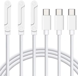 USB C to USB C Charger Cable 3Pack 5FT, 240W 2-in-1 Nylon Braided USB C Charger Cable with Built-in Phone Stand, Fast Charging Cord 90 Right Angle Compatible with iPhone iPad Samsung Galaxy, Whi USB C to USB C Charger Cable 3Pack 5FT, 240W 2-in-1 Nylon Braided USB C Charger Cable with Built-in Phone Stand, Fast Charging Cord 90 Right Angle Compatible with iPhone iPad Samsung Galaxy, Whi