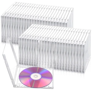 25 Pack 10.4 mm Clear CD Jewel Cases, Standard Single Disc 25 Pack 10.4 mm Clear CD Jewel Cases, Standard Single Disc