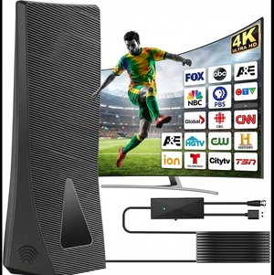 TV Antenna for Smart TV Indoor Outdoor - Digital HDTV Antenna for Local Channels 4K 1080P, Portable Television Antenna with Stable Base for RV Camping Home, 360 Omnidirectional (Wedge Shape) TV Antenna for Smart TV Indoor Outdoor - Digital HDTV Antenna for Local Channels 4K 1080P, Portable Television Antenna with Stable Base for RV Camping Home, 360 Omnidirectional (Wedge Shape)