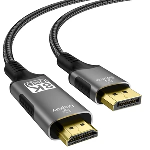 FDBRO 8K DisplayPort to HDMI Cable Uni-Directional Braided Cord-2M (6.6FT) FDBRO 8K DisplayPort to HDMI Cable Uni-Directional Braided Cord-2M (6.6FT)