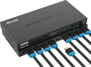 ICUIXIAN 4K 1x8 HDMI Splitter 1 in 8 Out 4K30Hz 8 Port HDMI Splitter ICUIXIAN 4K 1x8 HDMI Splitter 1 in 8 Out 4K30Hz 8 Port HDMI Splitter