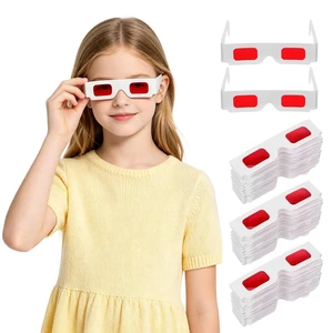 CIYODO 3D Glasses 50pcs Red Paper for Events and Displays CIYODO 3D Glasses 50pcs Red Paper for Events and Displays