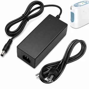 19V 6.5A Charger Compatible with Rhythm Healthcare Lifestyle P2 Portable Oxygen Concentrator, AC Power Adapter Cord Compatible with P2-E6, P2-E7, P2ACA-1, P2DCA-1, BA-P200, BA-P201, 2-Pin 19V 6.5A Charger Compatible with Rhythm Healthcare Lifestyle P2 Portable Oxygen Concentrator, AC Power Adapter Cord Compatible with P2-E6, P2-E7, P2ACA-1, P2DCA-1, BA-P200, BA-P201, 2-Pin