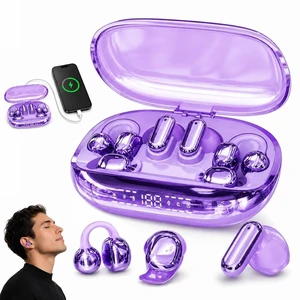 6 Earbuds in One Case 3-in-1 Bluetooth Wireless Earbuds with Chargeable Power Bank Case Interchangeable Clip-On, In-Ear & Sleep Earphones, APP EQ, Low Latency Headphones for Sports Travel(Purpl 6 Earbuds in One Case 3-in-1 Bluetooth Wireless Earbuds with Chargeable Power Bank Case Interchangeable Clip-On, In-Ear & Sleep Earphones, APP EQ, Low Latency Headphones for Sports Travel(Purpl