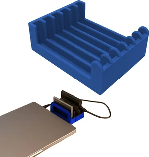SSD Holder Organizer Stand for Samsung T5, T7, T9, Vertical Space-Saving Solid State Drive Organizer with Non-Slip Base (Blue) SSD Holder Organizer Stand for Samsung T5, T7, T9, Vertical Space-Saving Solid State Drive Organizer with Non-Slip Base (Blue)