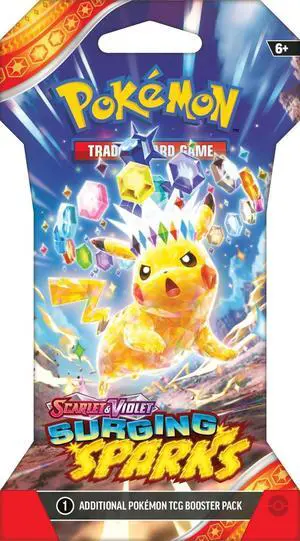 Pokemon TCG: Scarlet & Violet - Surging Sparks Sleeved Booster Pack - Random Artwork