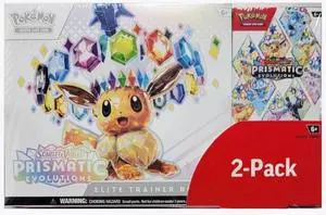Pokemon Prismatic Evolutions 2-Pack Elite Trainer Box and Booster Bundle