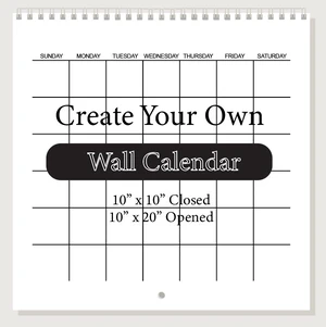 DIY Blank Wall Calendar 2026-2027, Custom Monthly Hanging Calendar, Spiral-Bound Scrapbook Calendar, Create Your Own Calendar Planner, 10 x 10 Inch Closed, 10 x 20 Inch Open, Home & Office Wall Organi DIY Blank Wall Calendar 2026-2027, Custom Monthly Hanging Calendar, Spiral-Bound Scrapbook Calendar, Create Your Own Calendar Planner, 10 x 10 Inch Closed, 10 x 20 Inch Open, Home & Office Wall Organi