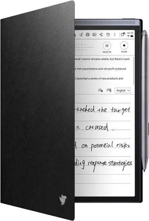 iFLYTEK Protective Folio Case for iFLYTEK AINOTE Air2 Note-Taking Tablet 8.2", Premium PU Leather, Slim& Lightweight, Durable Cover with a Pen Clip for E-Ink Writing Tablet, Water and Dustproof