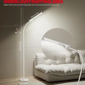 Honeywell LED Floor Lamp Dimmable Gooseneck Reading Living Room Bedroom 77" Honeywell LED Floor Lamp Dimmable Gooseneck Reading Living Room Bedroom 77"