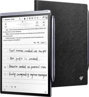 iFLYTEK AINOTE Air 2 Bundle - Black Folio Case, 8.2-inch AI Note-Taking Tablet, Paper Tablets, AI-Powered Digital Notebook with Stylus, Voice-to-Text Transcription, Multi-Languages Chatgpt Support