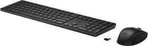 HP 650 Wireless Keyboard & Mouse Combo - 2.4Ghz Wireless, USB Receiver, Low-Profile Keys, 20+ Programmable Keys, DPI Mouse - 20+ Months Keyboard, 24+ Mouse Battery - Win, Chrome, MacOS (4R013AA#ABL)