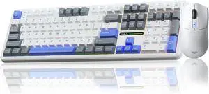 AULA Wireless Keyboard and Mouse Combo, F108 Full Size Mechanical Keyboard SC580 Tri-Mode Gaming Mouse