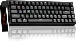 AULA WIN68 HE Mechanical Gaming Keyboard 60%, Hall Effect Magnetic Switch, Fast Trigger Mode Adjustable Actuation, 8000Hz Polling Rate, RGB Backlit, Wired Black Keyboard for Laptop/PC Gamer