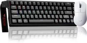 AULA Wireless Keyboard and Mouse Combo, WIN68 HE Magnetic Switch Wired Mechanical Gaming Keyboard SC900 Max Wireless Mouse
