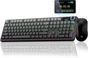 AULA Wireless Keyboard and Mouse Combo, F108 Pro Full Size Mechanical Keyboard SC900 Pro Wireless Mouse