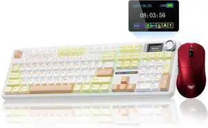 AULA Wireless Keyboard and Mouse Combo, F108 Pro Full Size Mechanical Keyboard SC900 Pro Wireless Mouse