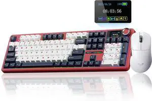 AULA Wireless Keyboard and Mouse Combo, F108 Pro Full Size Mechanical Keyboard SC900 Max Wireless Mouse