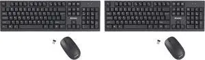 Verbatim USB Wireless Keyboard and Mouse Combo (Pack of 2)