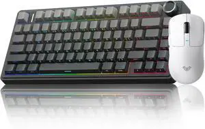 AULA Wireless Keyboard and Mouse Combo, F75 Pro Mechanical Keyboard SC680 Wireless Mouse