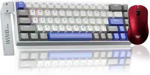 AULA Wireless Keyboard and Mouse Combo, WIN68 HE MAX Magnetic Switch Wired Mechanical Gaming Keyboard SC900 Pro Wireless Mouse