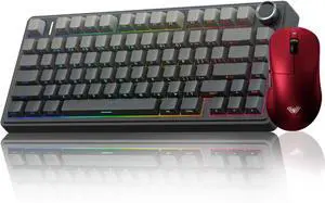 AULA Wireless Keyboard and Mouse Combo, F75 Pro Mechanical Keyboard SC900 Pro Wireless Mouse
