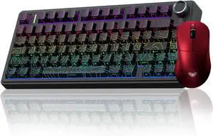 AULA Wireless Keyboard and Mouse Combo, F75 Pro Mechanical Keyboard SC900 Pro Wireless Mouse
