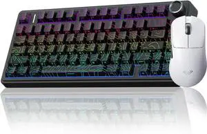 AULA Wireless Keyboard and Mouse Combo, F75 Pro Mechanical Keyboard SC900 Max Wireless Mouse