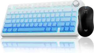 AULA Wireless Keyboard and Mouse Combo, F75 Pro Mechanical Keyboard SC900 Pro Wireless Mouse
