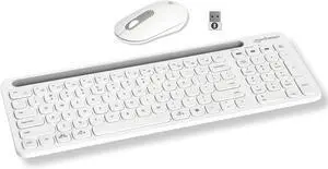 MANHATTAN Wireless Keyboard and Mouse Set  Bluetooth & 2.4 GHz for Multi-Device Switching  Wireless Keyboard Mouse, Cordless Keyboard and Mouse Combo, Computer Keyboard Wireless with Mouse - 180580