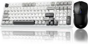AULA Wireless Keyboard Combo, F99 Mechanical Keyboard Hot Swappable + SC580 Gaming Mouse, Black