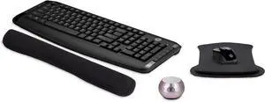 HP Wireless Keyboard & Mouse 300 PC Accessories Bundle with Gel Mouse & Wrist Pads, & Mini Bluetooth Speaker with Professional Sound, Built-in Mic & Remote Selfie Button