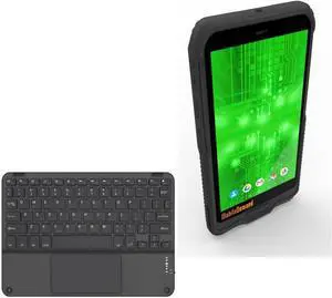 BoxWave Keyboard Compatible with MobileDemand xTablet A680 - SlimKeys Bluetooth Keyboard with Trackpad, Portable Slim TouchPad - Jet Black