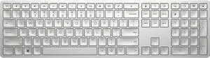 HP 970 Programmable Wireless Keyboard (Silver) - Bluetooth & 2.4 GHz Wireless Multi-Device Connectivity - USB-C Rechargeable Battery - 24 Programmable Keys - Works with Windows & MacOS (3Z729AA#ABA)