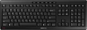 Cherry Stream Wireless Keyboard with SX Scissors Mechanism, Slim Yet Full Size QWERTY Ergo Friendly with Number Pad, Thin Design with Quiet keystroke for use at Home Office or Work. Black