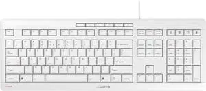Cherry Stream Keyboard - Wired USB Keyboard - SX Scissors Mechanism - GS Approval - QWERTY  White