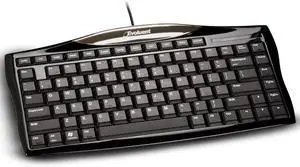 Evoluent Wired Compact Keyboard  Compact Keyboard, Portable Wired Keyboard  No Numeric Pad for Ergonomic Comfort, Keeps Mouse Closer to Reduce Arm Strain, Low Profile Scissor Keys