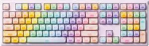 AKKO MG108B Colorful Cats Mechanical Keyboard Hot-Swappable Multi-Mode Gaming Keyboard with PBT Dye-Sub Mao Profile Keycaps Pre Lubed Piano Switch
