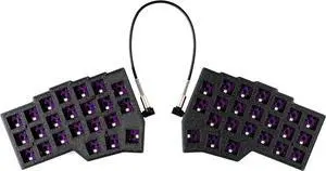 YMDK Split Keyboard Corne V4.1 46 Keys Ergonomic Hotswappable 40% Layout 3D PLA RGB QMK Vial All Key Programmable Mini Independent Gaming Keyboard Kit