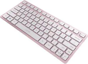 Cherry KW 7100 Mini Multi Device Compact Keyboard with Bluetooth. (Cherry Blossom)