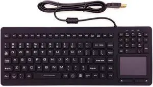 DSI Industrial Waterproof Keyboard 107 Keys with Touchpad Latest Version