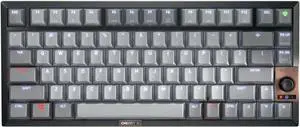 Cherry KW 300 MX Black Mechanical Keyboard | Compact hot-swappable | Sound-Proofed housing | Multi Connection | MX2A Silent Red Switches