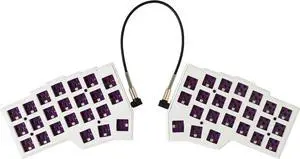YMDK Corne V4.1 Split 46 Keys Ergonomics 40% Layout Hotswappable Mechanical Keyboard 3D PLA RGB QMK Vial All Keys programmable Mini Independent Gaming Keyboard Kit