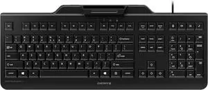 CHERRY Secure Board 1.0 - USB Keyboard  Smart Card Reader - Wired - GS Approval - QWERTY Security Keyboard  Black
