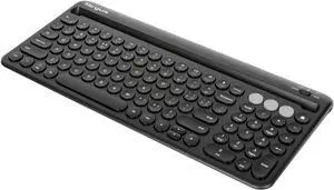 Targus Multi-Device Bluetooth Keyboard with Tablet/Phone Cradle - Compatible with Chrome OS, Windows, macOS, iOS, and Android, Black (AKB867US)